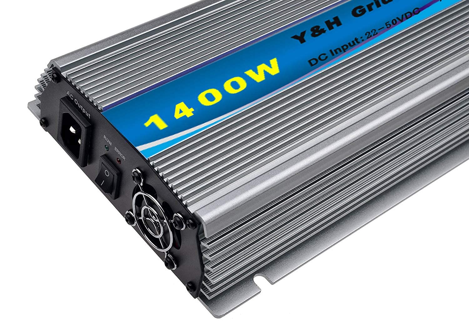 Y&H 1400 W MPPT Netzwerk-Wechselrichter reine Sinuswelle DC30-45 V auf AC220 V reiner Ausgang Anschluss an Sinuswelle Solar-Gitter-Wechselrichter für 24 V 30 V 36 V Solarmodule