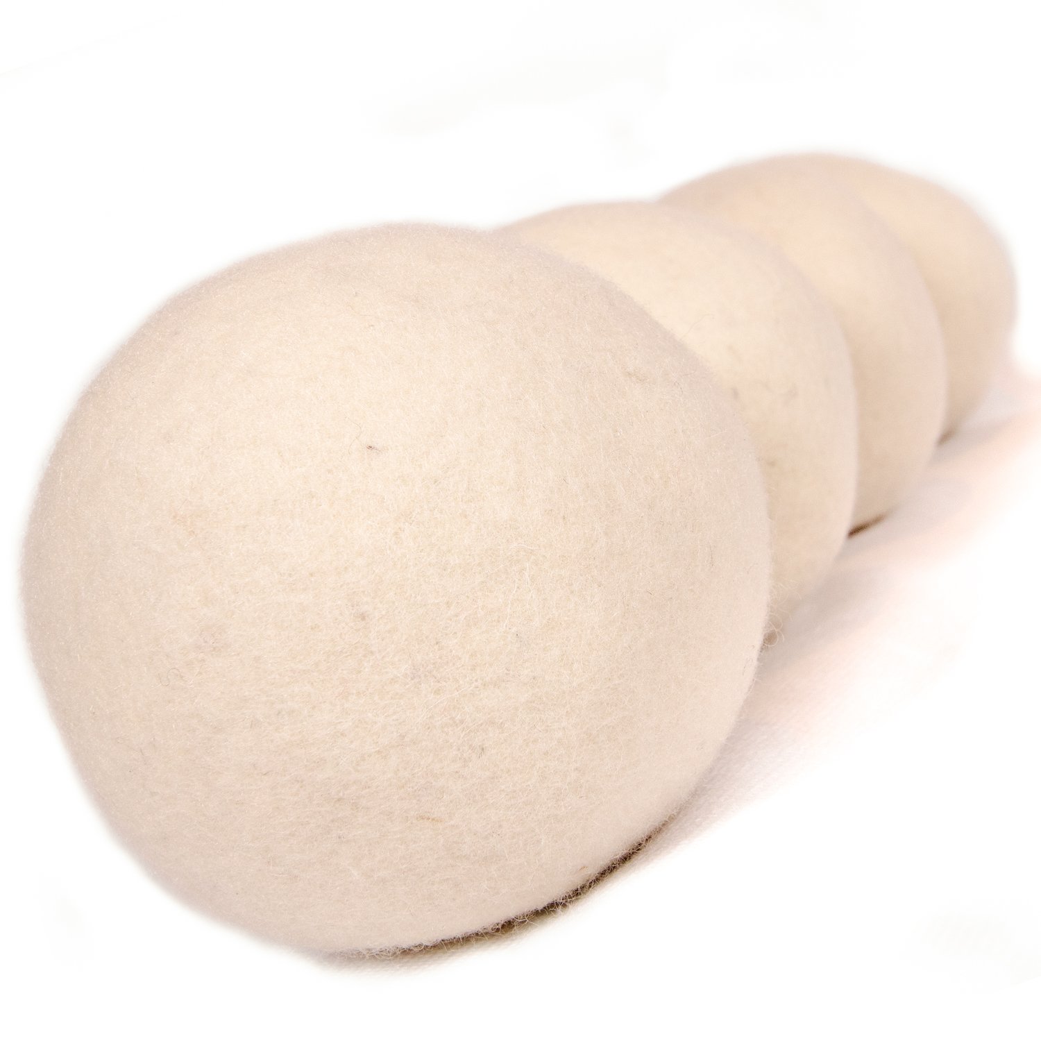 l'Arterie Wool Dryer Balls HUMONGOUS 4" diameter for Laundry. Natural Fabric Softener for