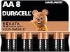 Duracell AA Alkaline Pen Battery pack of 8 1.5V LR6MN1500
