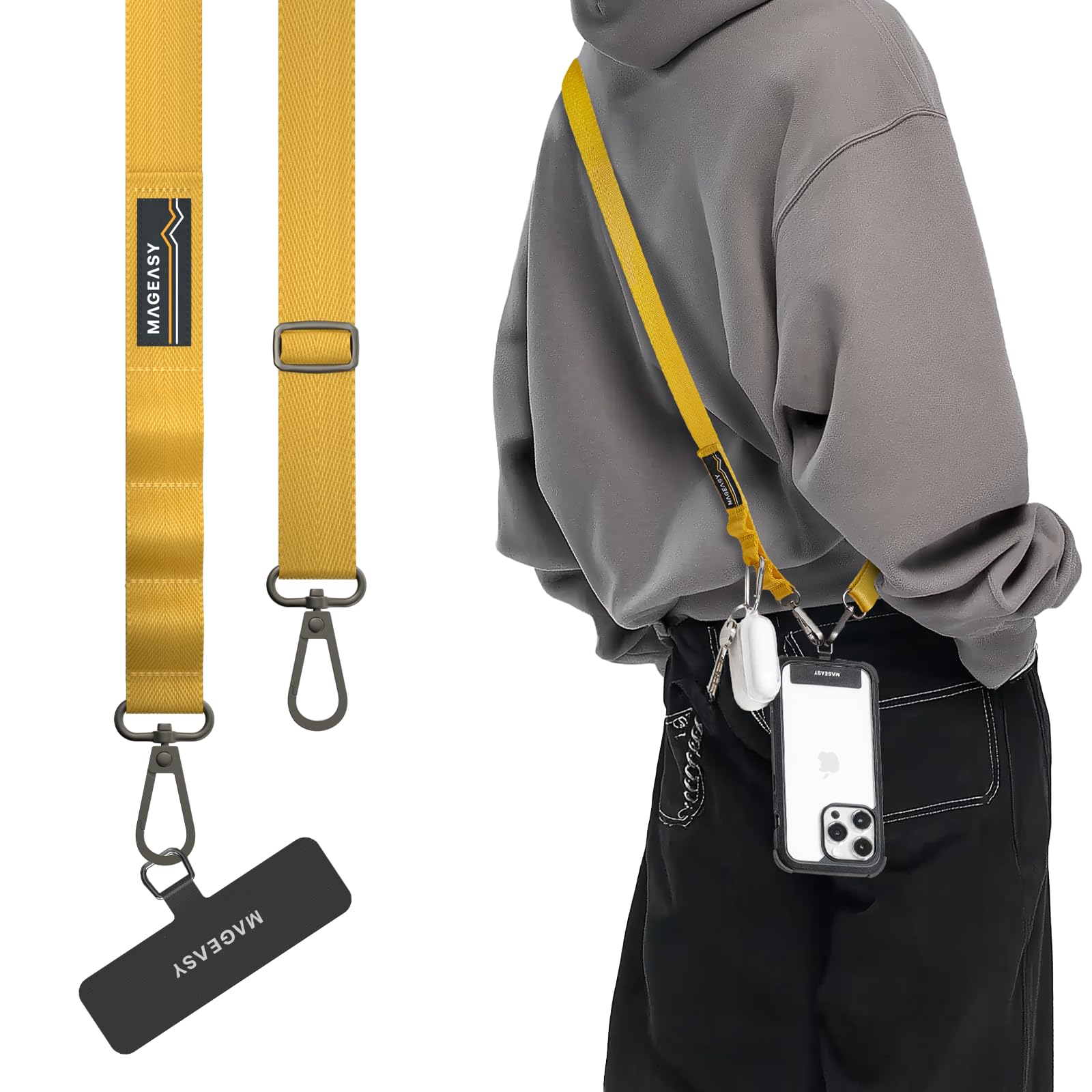 Amazon.com: MAGEASY Universal Cell Phone Lanyard Crossbody - Anti