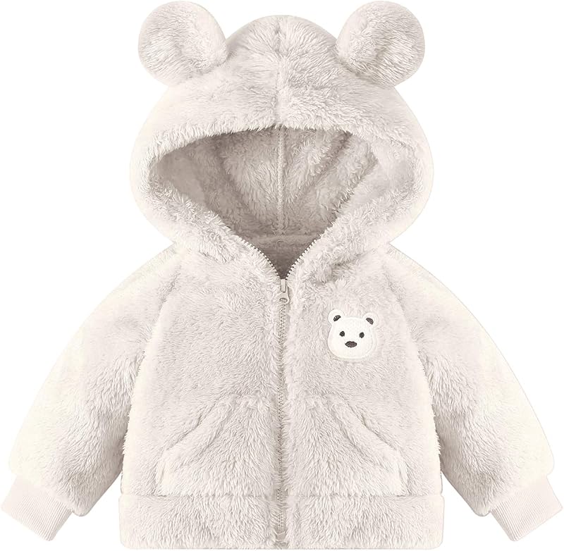 Winter Newborn Baby Boys Fleece Coats Infant Girl Jacket Toddler Hoodie For Girl