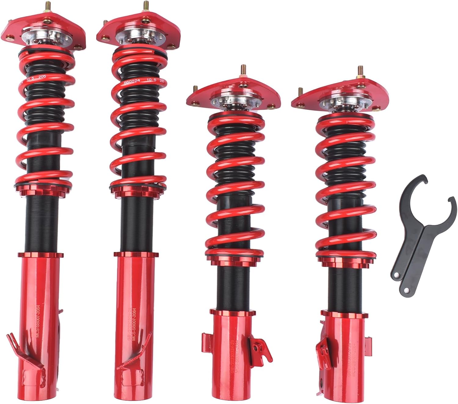 GELUOXI Height Adjustable Coilover Suspension Shock Absorber Lowering Kit Replacement for 2002-2007 Subaru Impreza WRX Coilovers Springs Struts