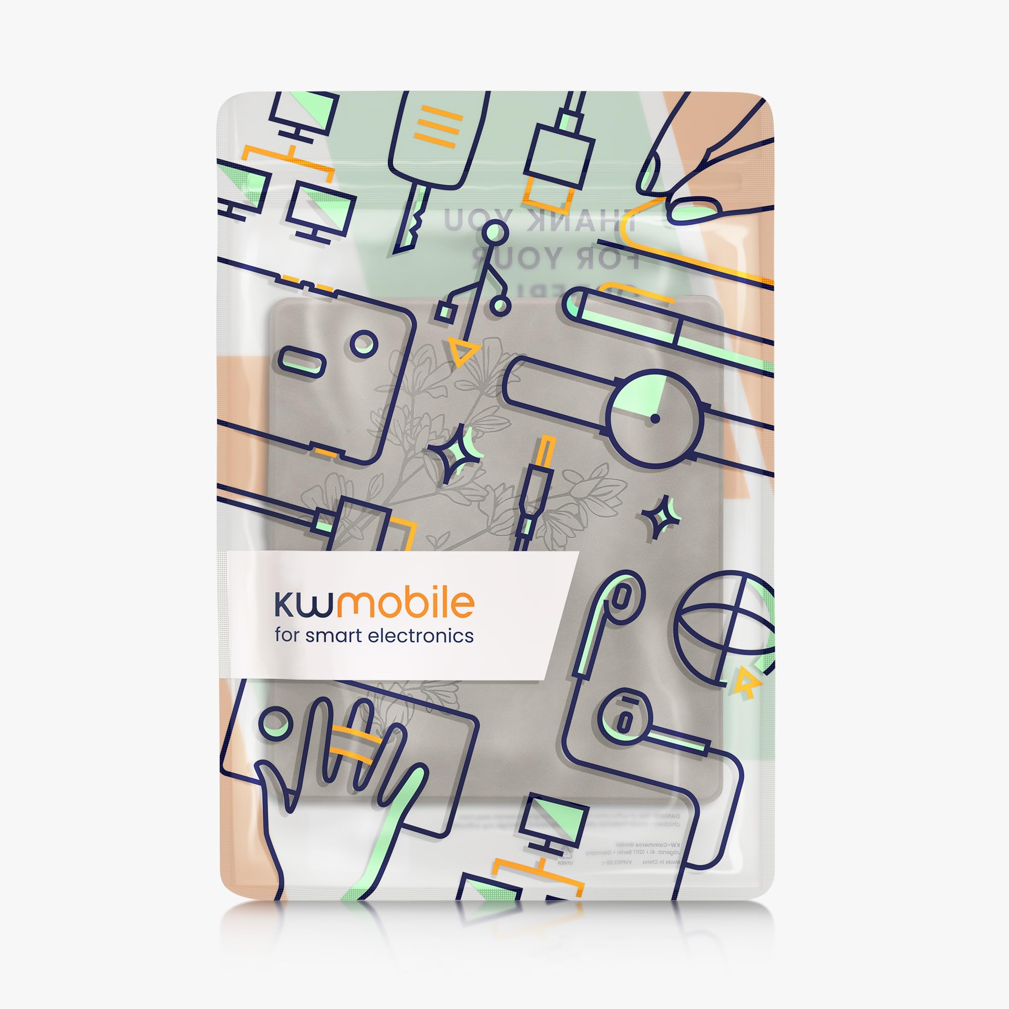 kwmobile Etui kompatybilne z Amazon Kindle Scribe (2024) pokrowiec - etui na czytnik e-booków - szary magnolie