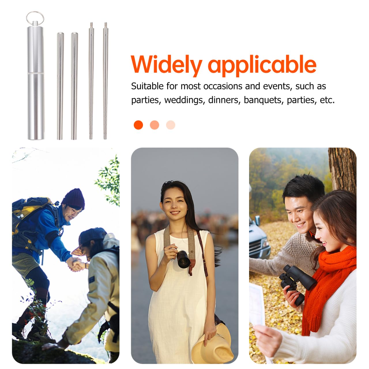 Folding Chopsticks with Case - Travel Utensils -8 Folding Chopsticks with Case - Travel Utensils -8