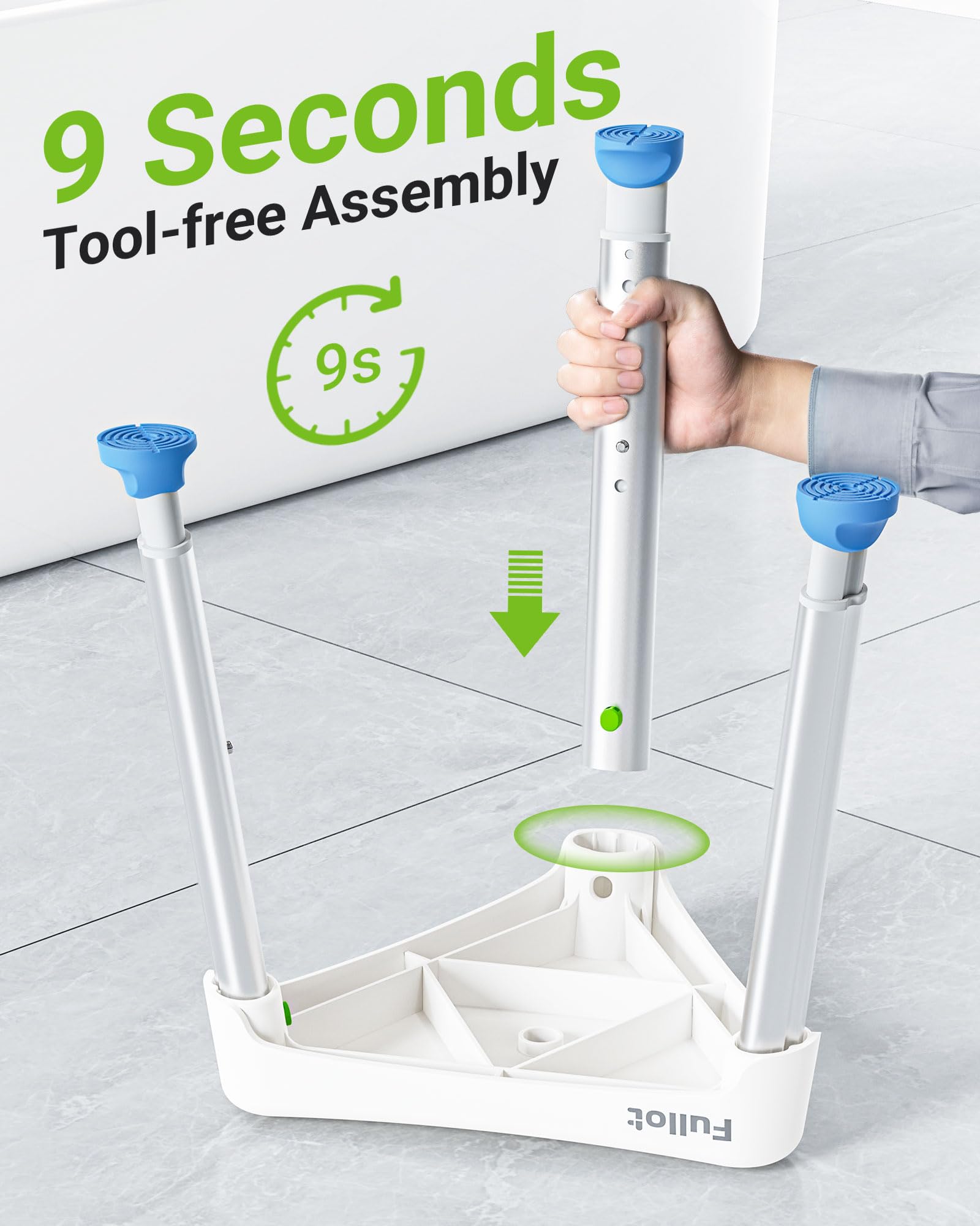 Silla de ducha triangular que ahorra espacio para regadera interior, elegible para FSA/HSA, taburete de ducha ajustable de 400 libras para ancianos y discapacitados, silla de bañera antideslizante con