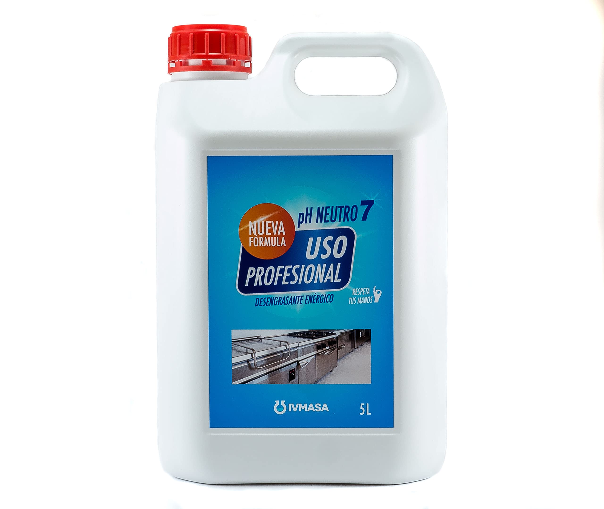 Desengrasante enérgico pH neutro para limpieza y desengrase general pH NEUTRO 7 - Envase 5LT de IVMASA
