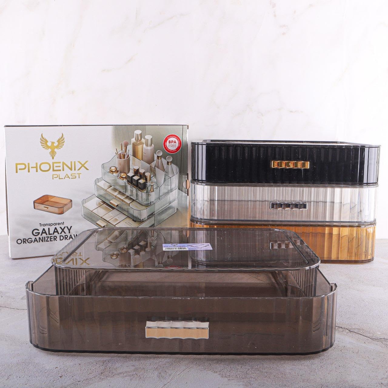 Best | Acrylic Makeup Organizer with Stackable Drawers, Bathroom Vanity Organizers and Storage, Ideal for Desk and Dresser Countertops, Great for Cosmetics, skincare, Lipsticks 2026