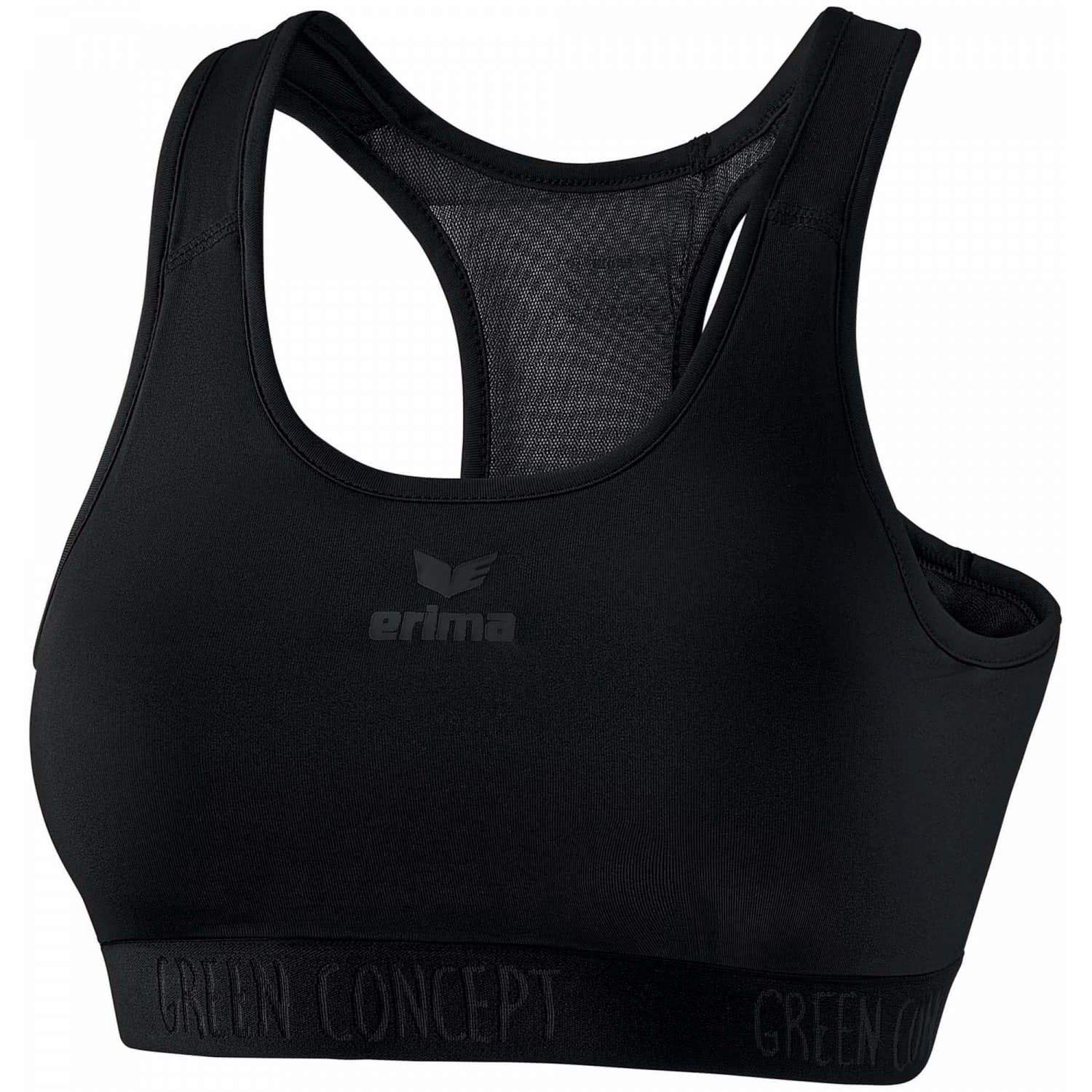 Erima Women's Basic Sports Bra - Black, Size 34