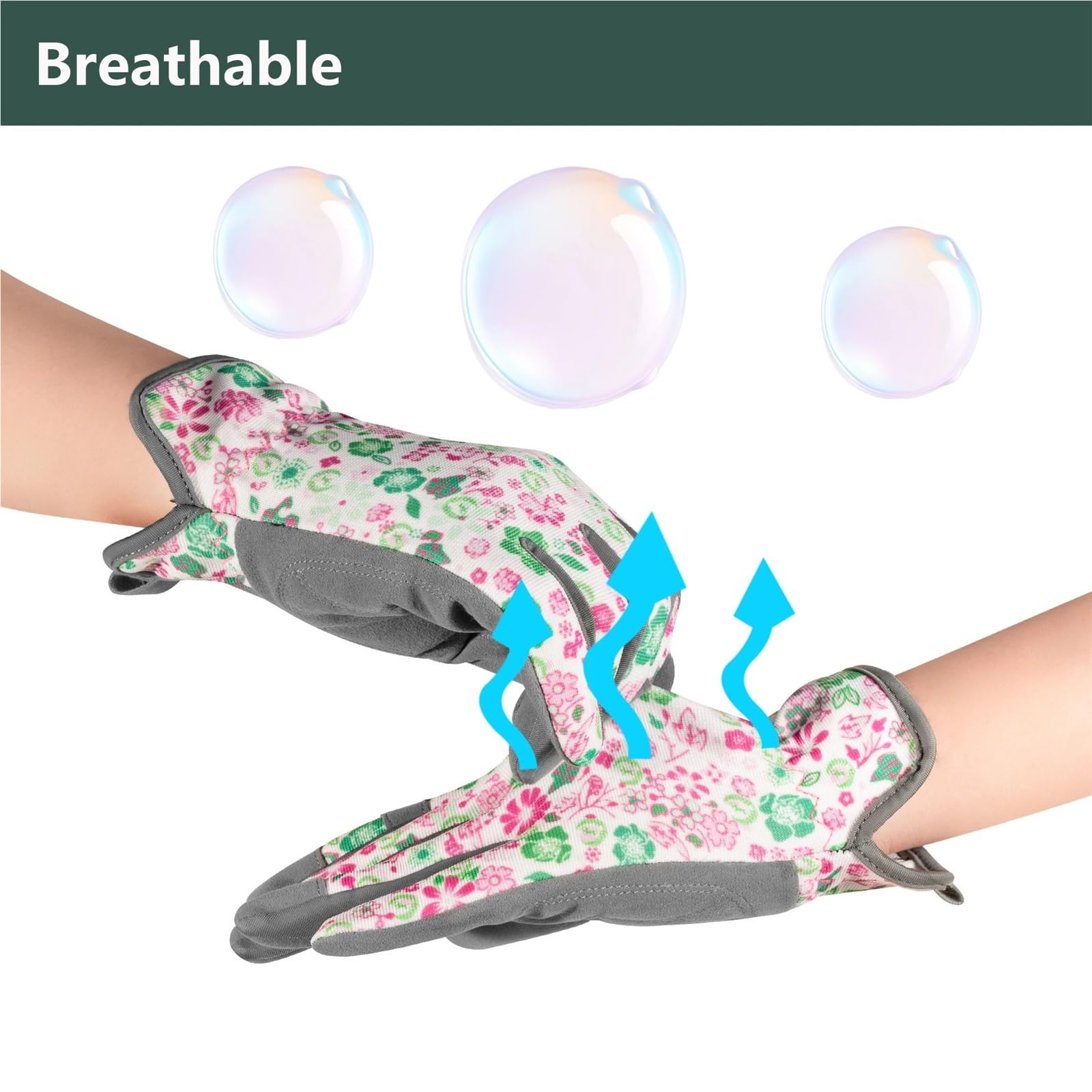 Gants de jardin résistants aux épines, gants travail désherbage, respirants, à la perforation for le quotidien, creuser et planter des fleurs Pour le jardinage