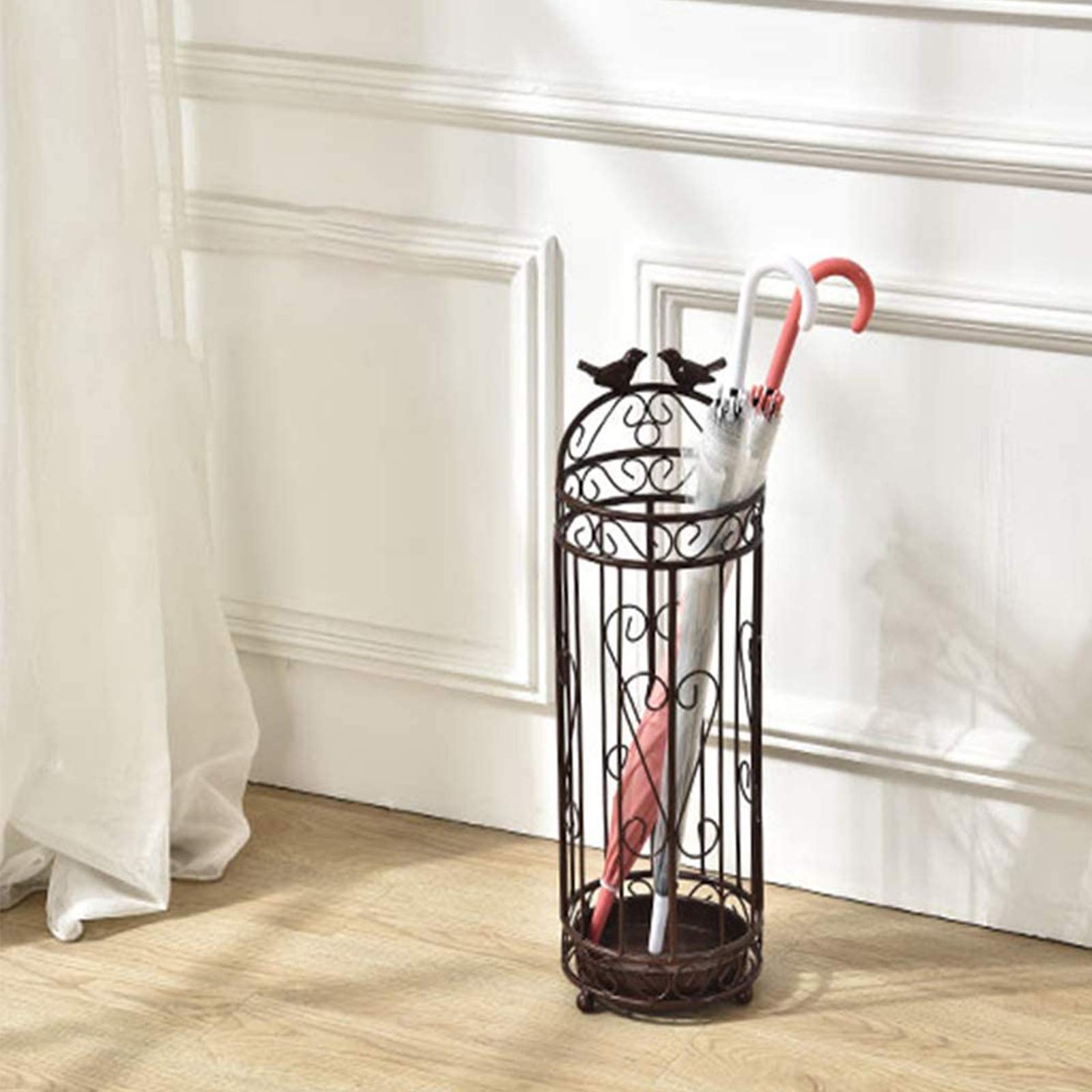 Porte-parapluie autoportant en métal DASHADAO au design vintage et finitions haut de gamme