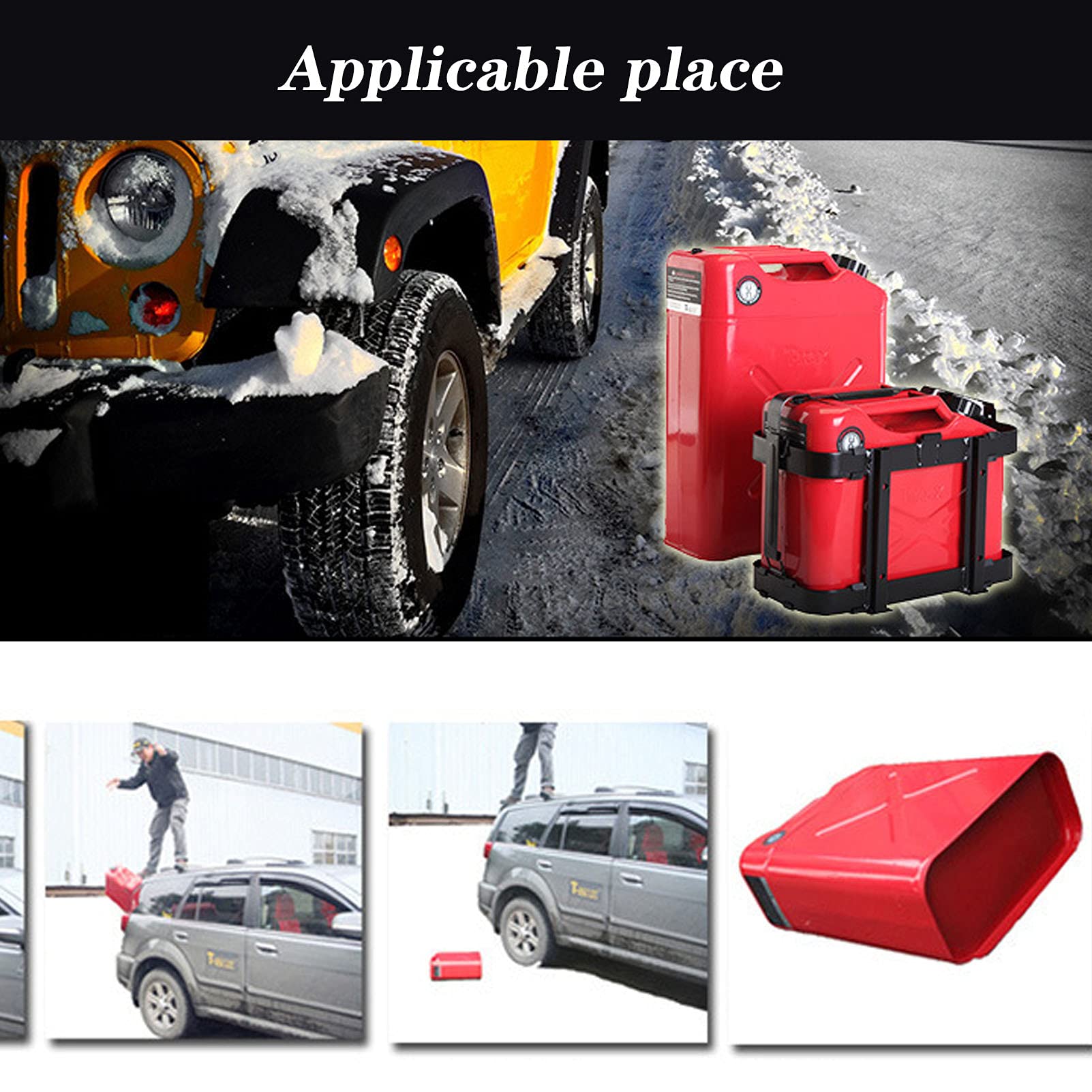 Recipientes para gasolina Lata de gasolina de 10L de metal con boquilla de metal flexible - para gasolina y líquido de aceite diesel - Bomba manual de sifón - Aprobada - con boquilla de boquilla - R