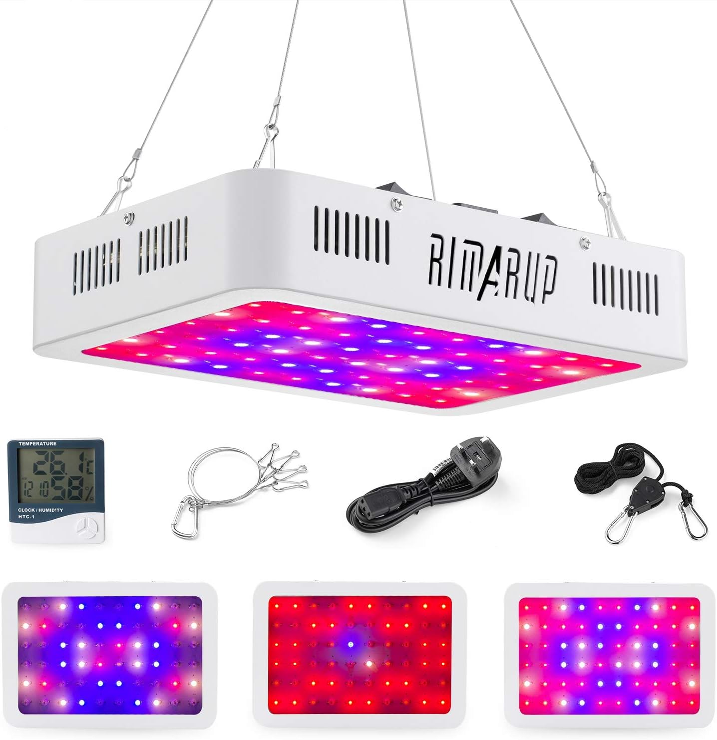 600W Double Switch LED Grow Light