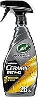 Turtle Wax Hybrid Solutions Ceramic Wet Wax Spray: 1-Step High Gloss Shine, Ceramic Protection & Extreme Water Beading for Cars, 26oz
