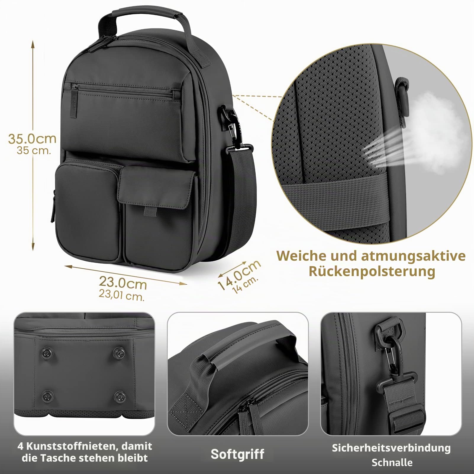 FOREGOER Groß Tragetasche für Meta Quest 3/Quest 3S/Oculus Quest 2 mit Elite Strap, Touch Controllern und anderem VR Zubehör, Harte Case für Oculus Quest 3 Zubehör, VR All-in-One Gaming Headset