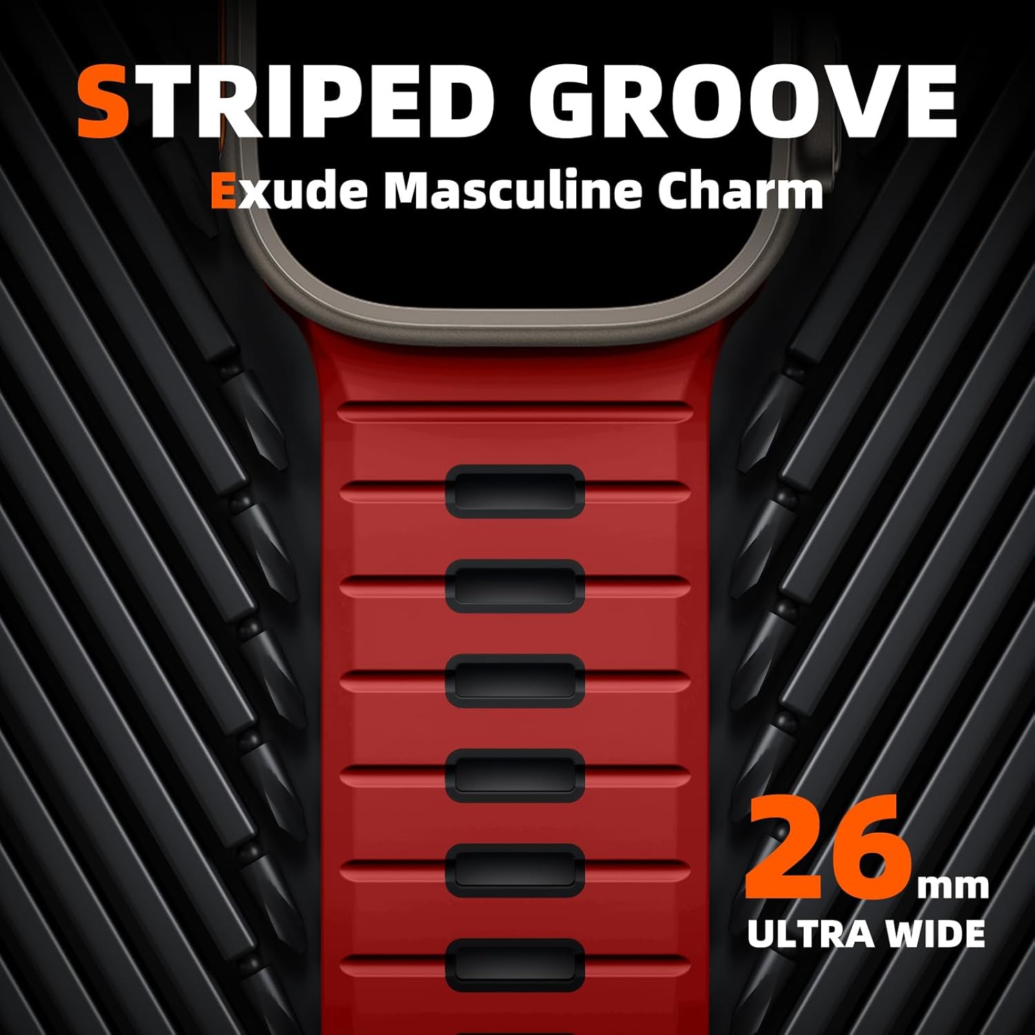 Odbeai 4 Pack Sport Bands Compatible with Apple Watch Ultra 2 3/Ultra Band,Compatible with Apple Watch Bands for Men 49mm 46mm 45mm 44mm 42mm,Silicone Strap for iWatch Bands Men Series SE 11 10 9 8-1 - Image 2