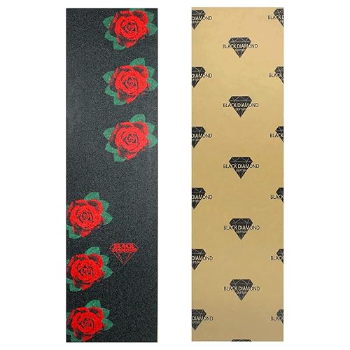 Black Diamond Grip - Cinta de agarre para monopatín (9.0 x 33.0in)
