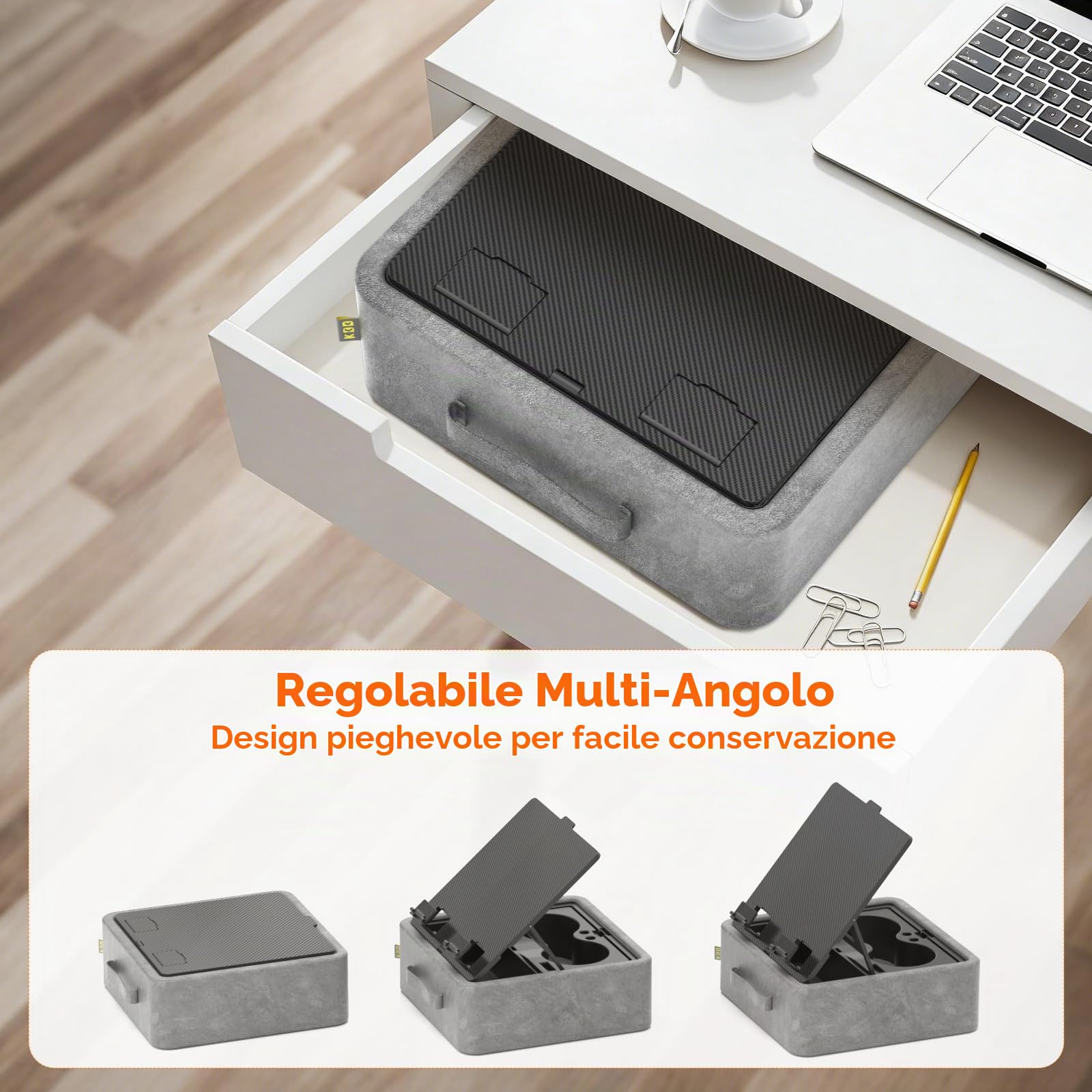 KDD Cuscino Porta-tablet 5 in 1 Pieghevole