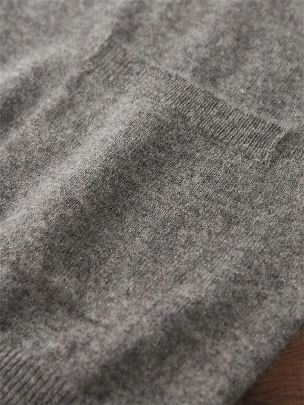 Chaleco de cachemira para hombre, cuello en V, suéter sin mangas, con bolsillos, chaleco casual
