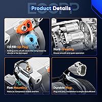 Vista 3 de Compresor de AC ECCPP Compatible con Toyota Camry RAV4 2.4L 2006-2009 Compatible con Toyota Hiace 2.7L 2006-2018 Compresor de AC con embrague