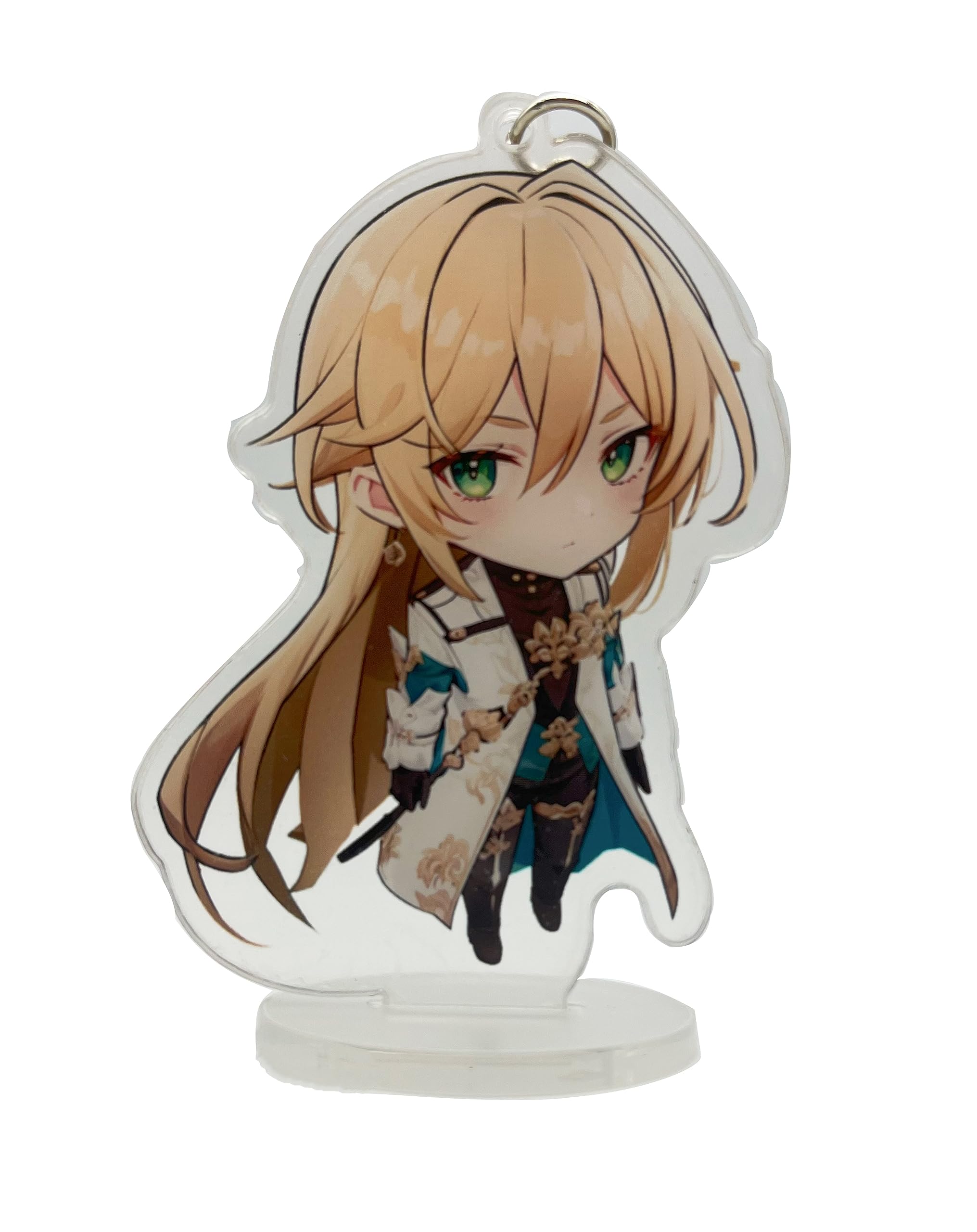 EAGLEFLHonkai Keychain Chibi Figure Acrylic Keychain Stand Figure Star Rail Merch Acrylic Peripheral Ornaments Collections