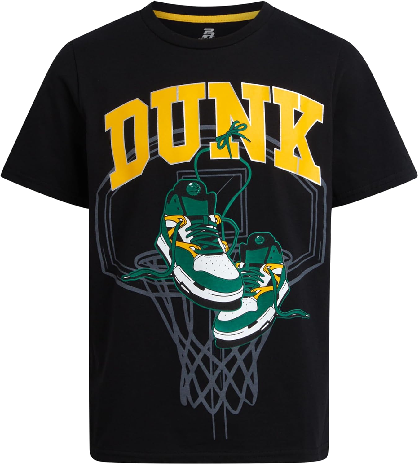 Pro Athlete Boys Athletic Shirts - 4 Pack Soft Cotton Blend Active Performance Crew Neck Short Sleeve Graphic Tees