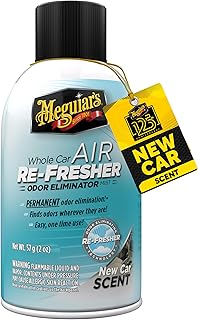 Meguiar'S Car Air Freshener/Odor Eliminator Black/Blue, 57g, G16402