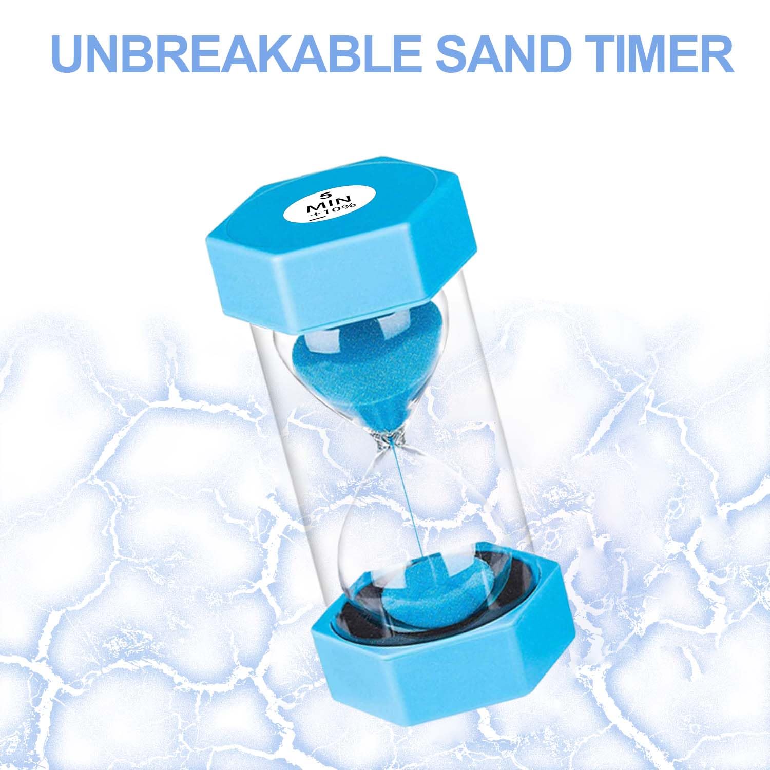 Clessidra Colorata Da 10 Minuti, Timer In Vetro E PVC Antiurto, Ideale Per Bambini, Cucina E Ufficio - 3