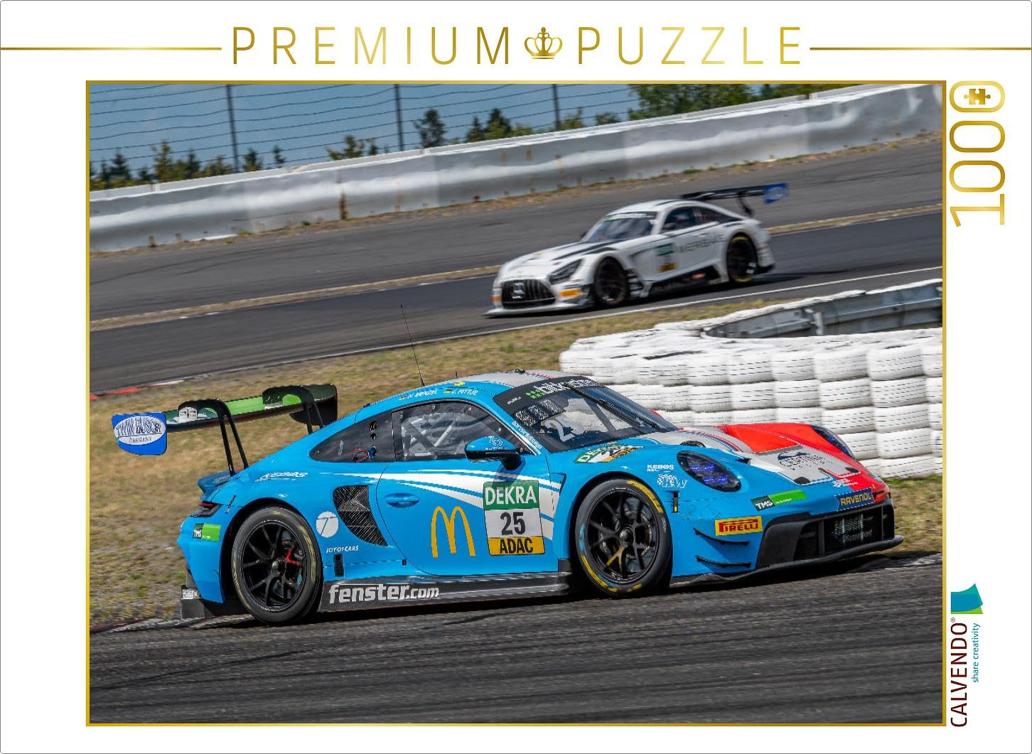 CALVENDO Puzzle Huber Motorsport/Porsche 911 GT3 R | 1000 Pieces Size 25" x 19"