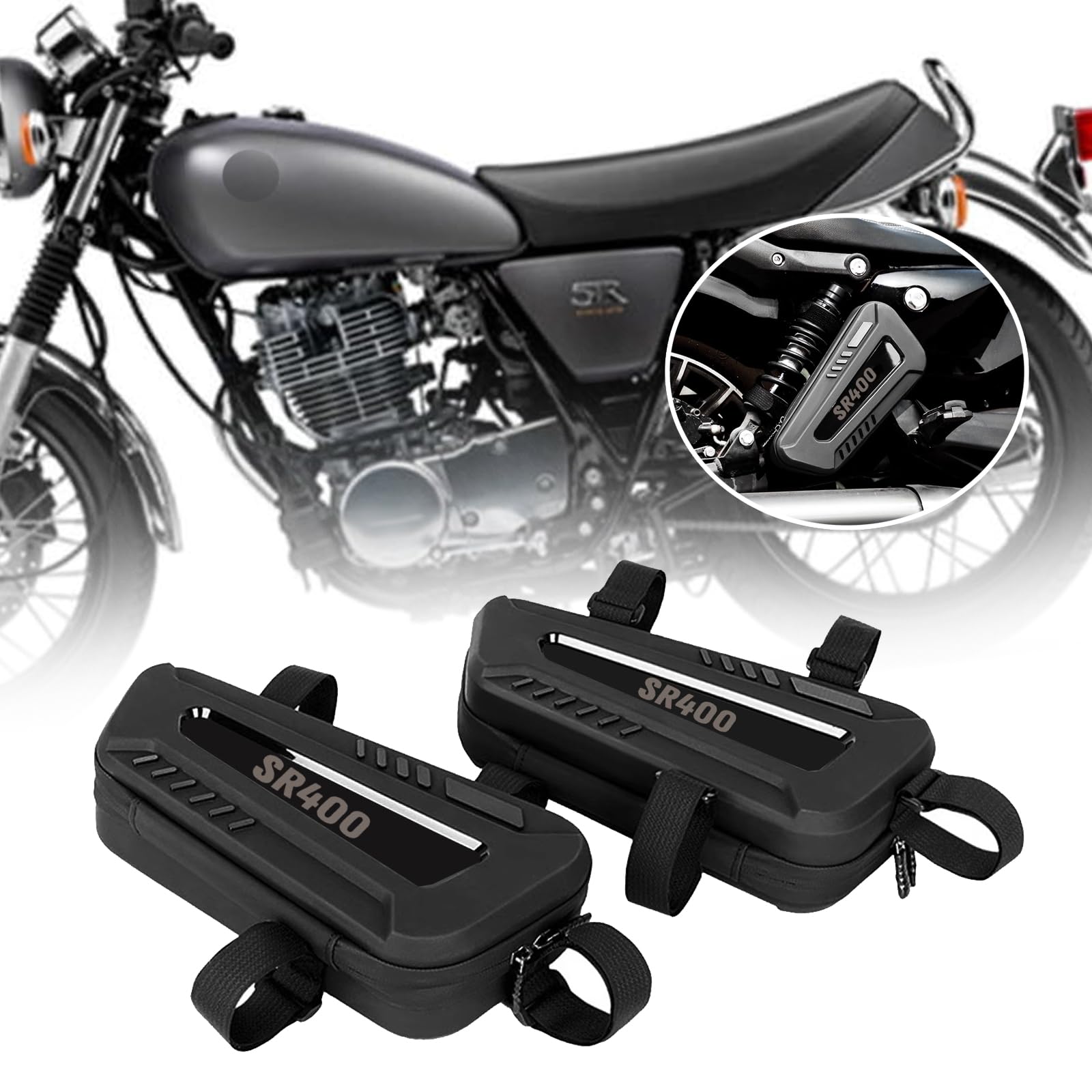 Amazon | HUANGCJCJ For SR400 SR500 2025 用 バイク用サドルバッグ