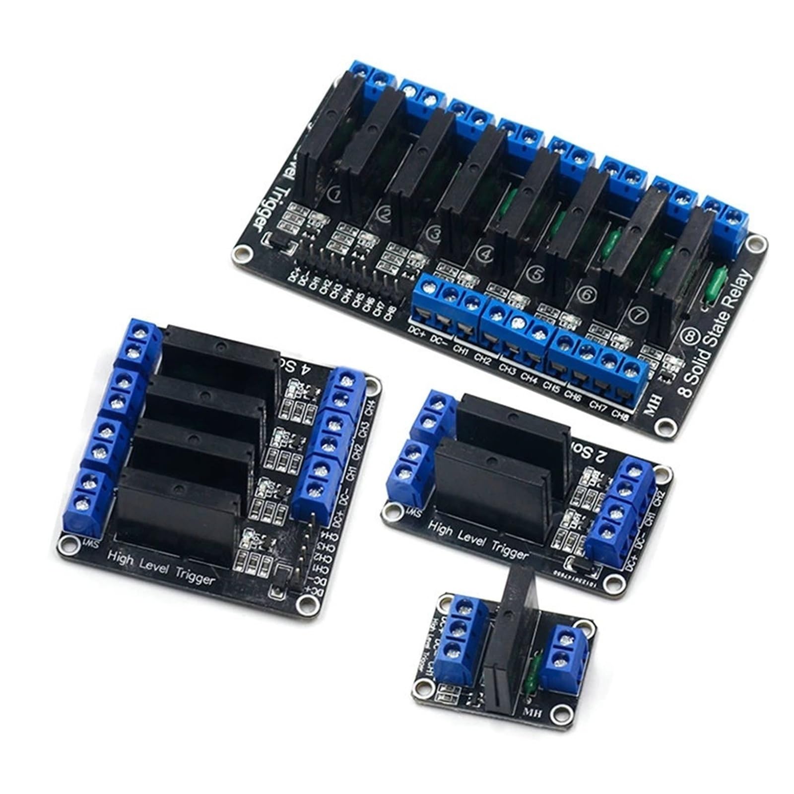 Relè ad alto livello a stato solido con modulo relè CC 1-10 pezzi | 1 2 4 8 5 V(10pcs,2 Channel)