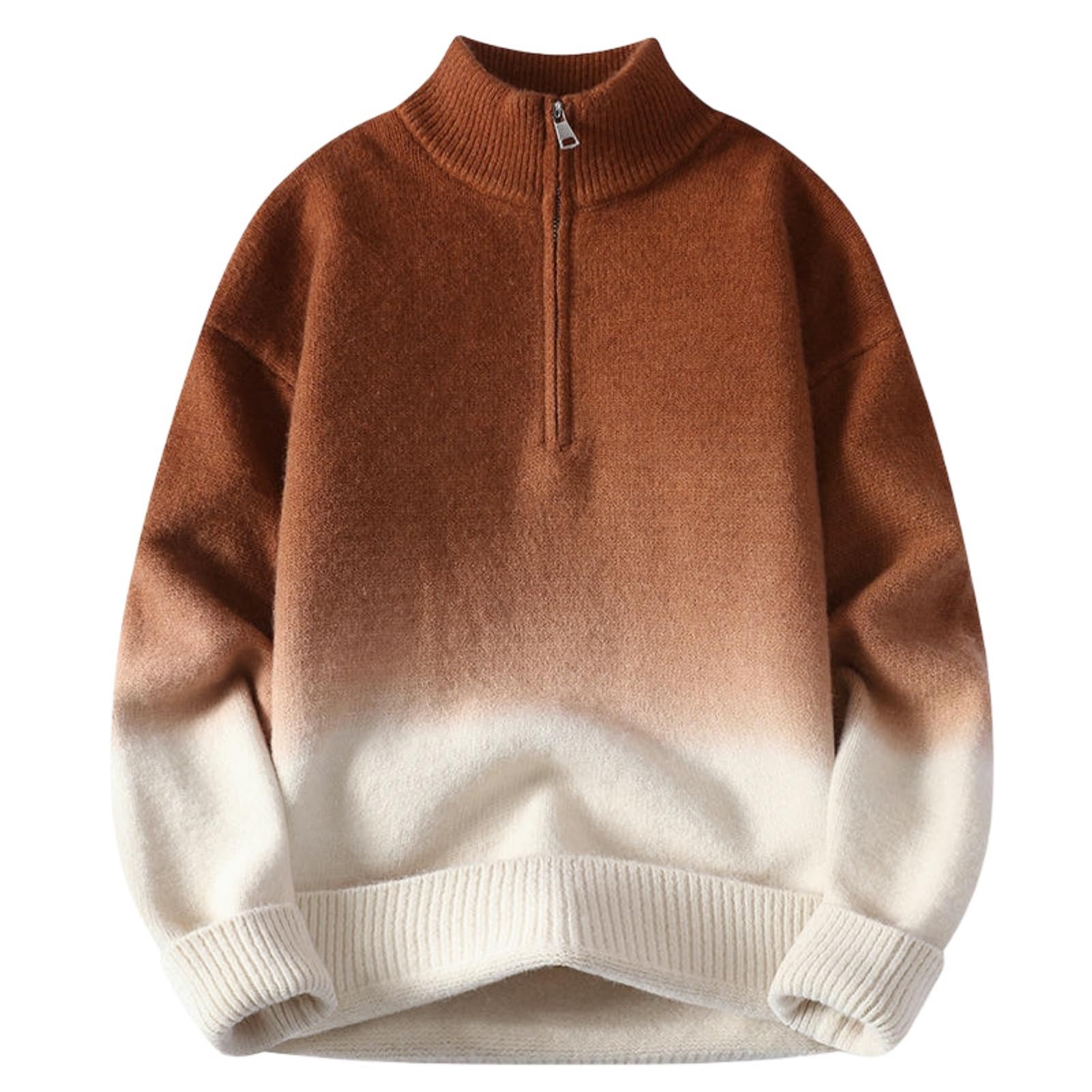 Pull col montant homme confortable vêtement automne chaud et chic