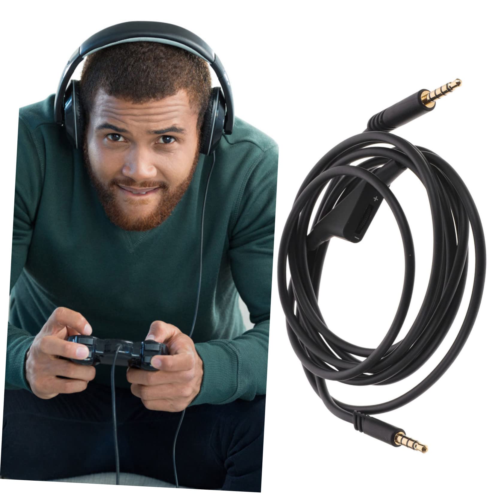 Operitacx 5 Pezzi Audio Ricambio per Cuffie Compatibile con Nero con Conduttività Durabilità Facile Installare Conservare per Uso Backup