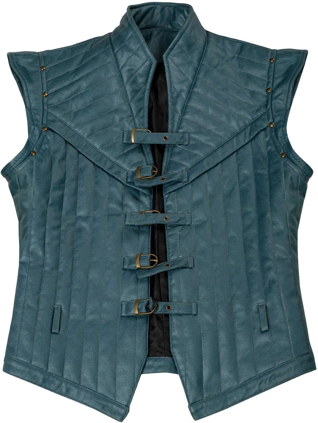 CosFantasy Mens Renaissance Waistcoat Vest Sleeveless Jacket Halloween Cosplay Costume - Image 2