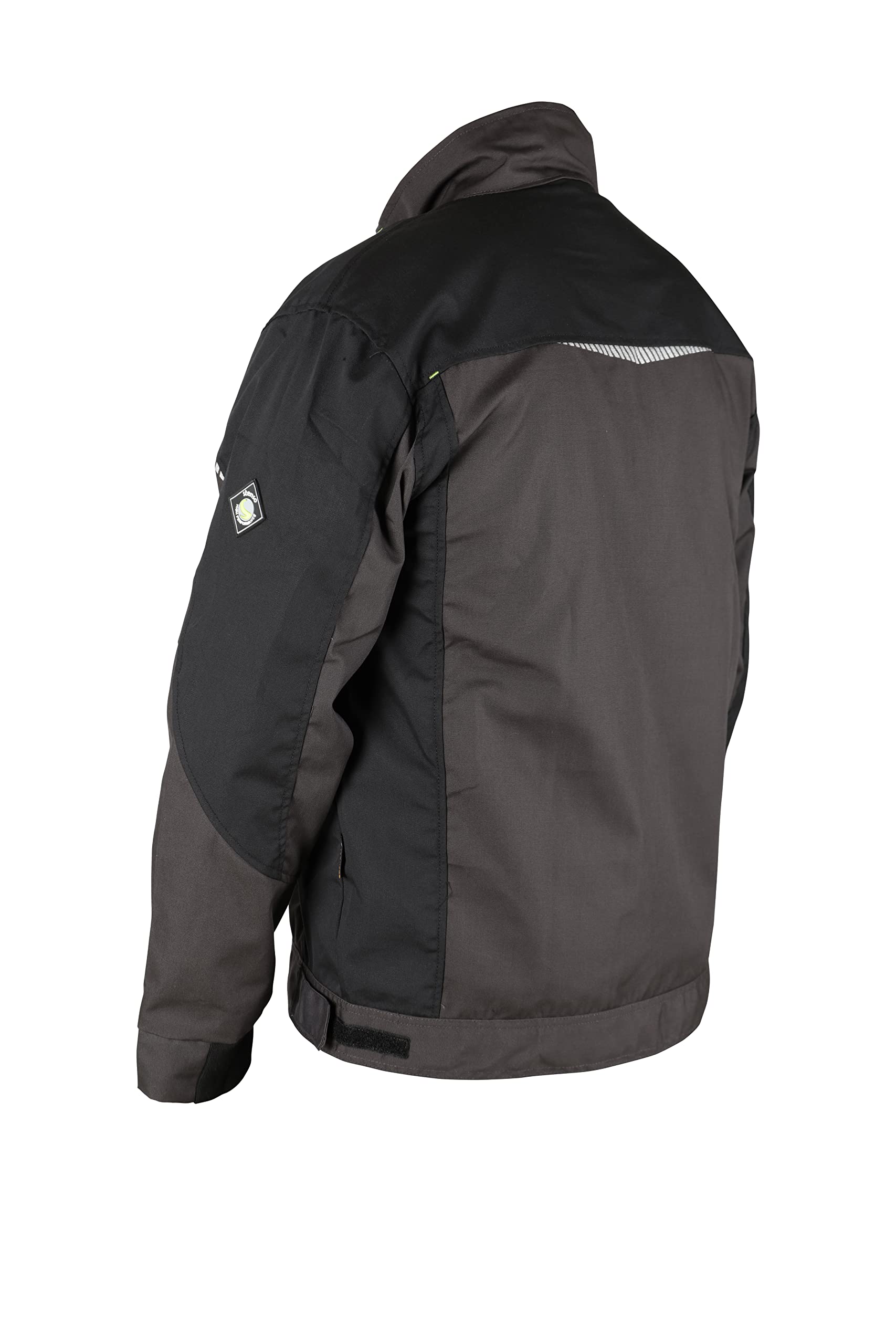 Stenso Prisma Arbeitsjacke Herren - Funktionale Arbeitsjacke Männer mit Zwei Unteren und Zwei Oberen Taschen, Verstärkten Schulterplatten, Reflektierenden Elementen, Bundjacke Herren Grau 54