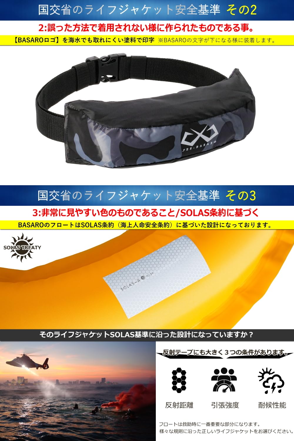 Amazon | JES-BASARO (ジェスバサロ) 自動膨張式 ライフジャケット