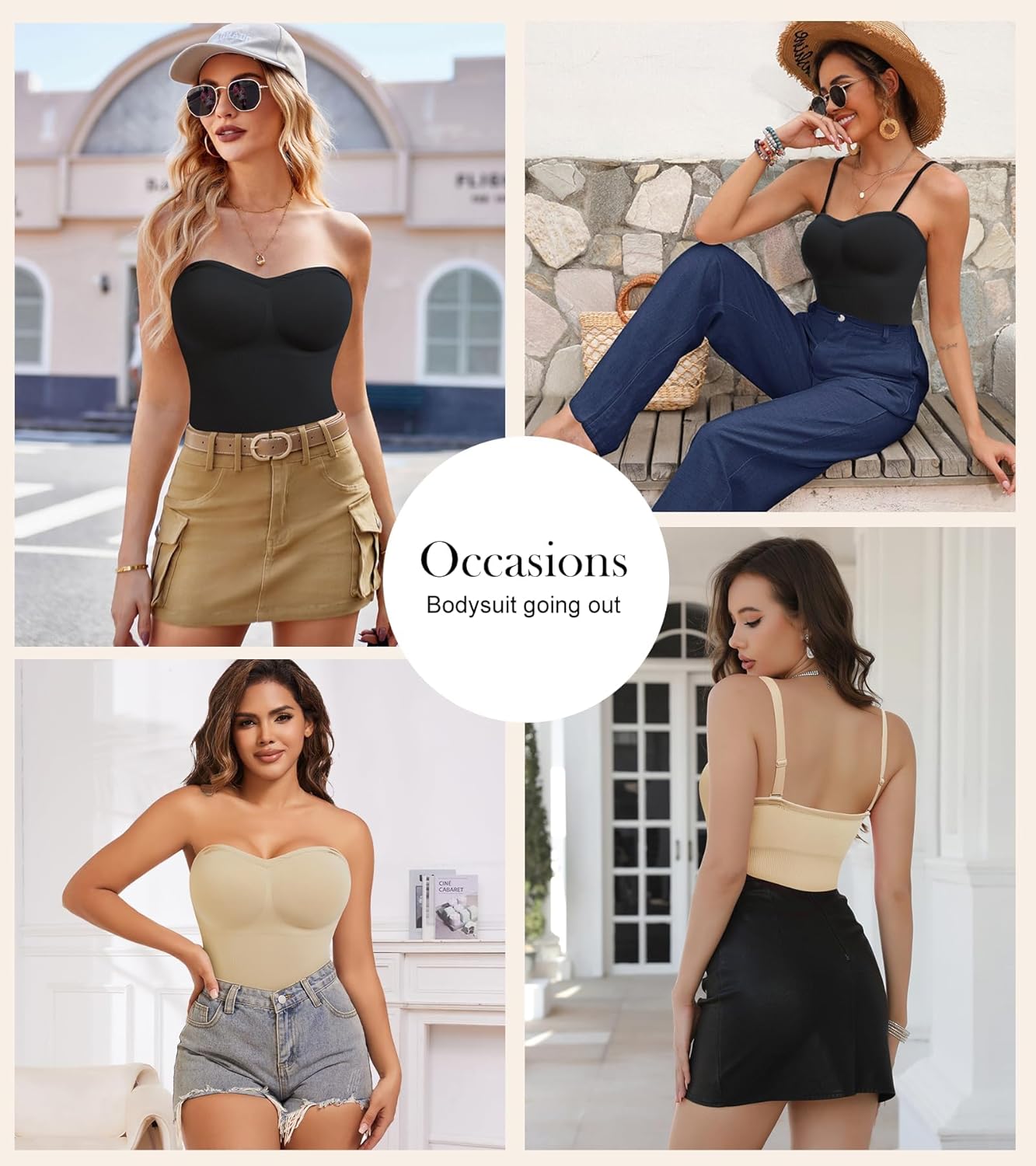 Strapless Shapewear Bodysuit for Women With Built In Bra Seamless Tummy Control Tube Top Body Suit Body Shaper - Image 7