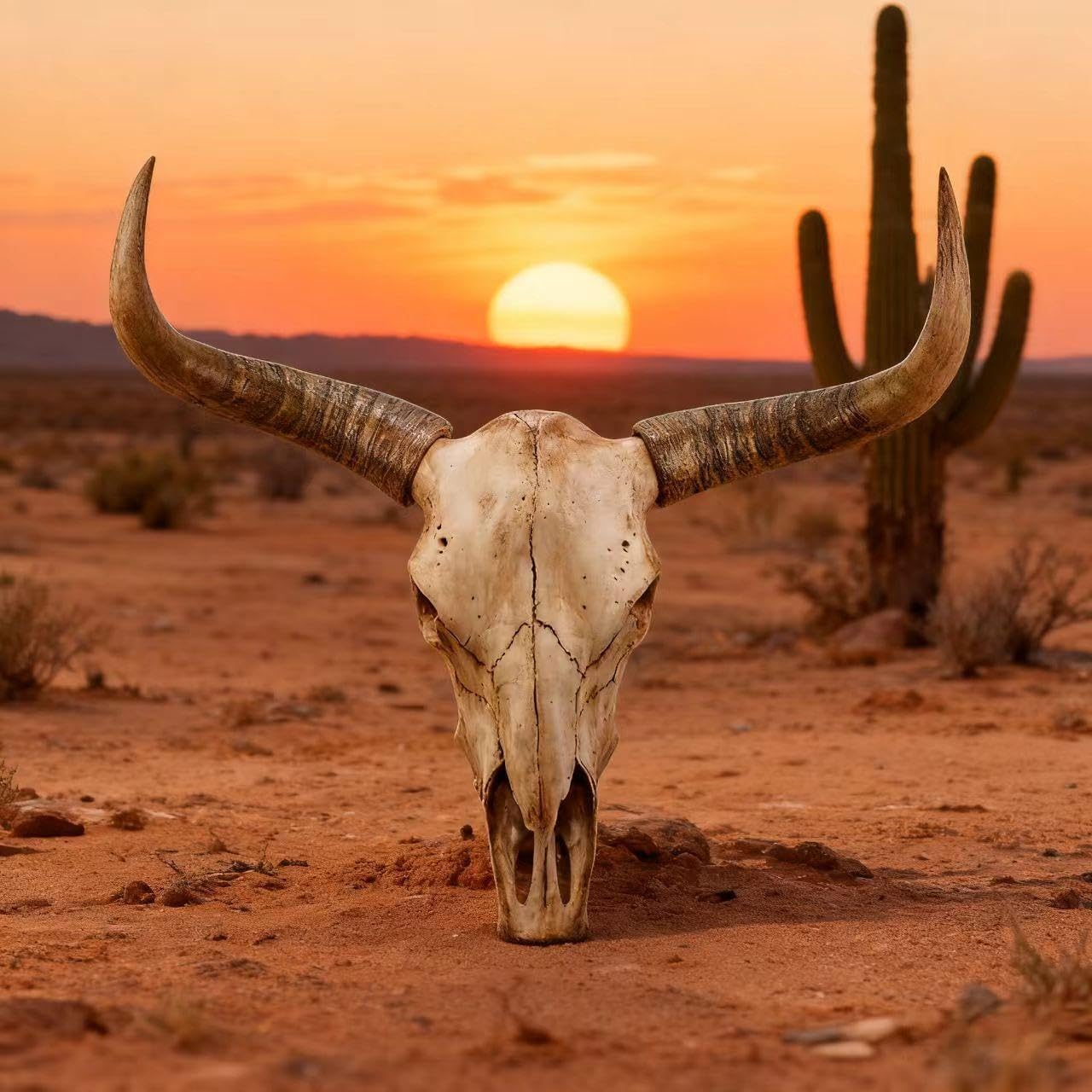 Cow Skull Wall Decor, Longhorn Wall Decor with Carved Details, Hand-Carved Authentic Taxidermy Cow Skull Bull Skull Wall Decor 27 * 25 * 10inch,Brown 1