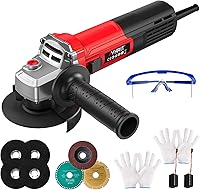 Avhrit 10 Amp 4-1/2 Inch Angle Grinder, 1200W 13000 RPM Power Tool for Metal Cutting, Grinding, Polishing - Lightweight 2lb