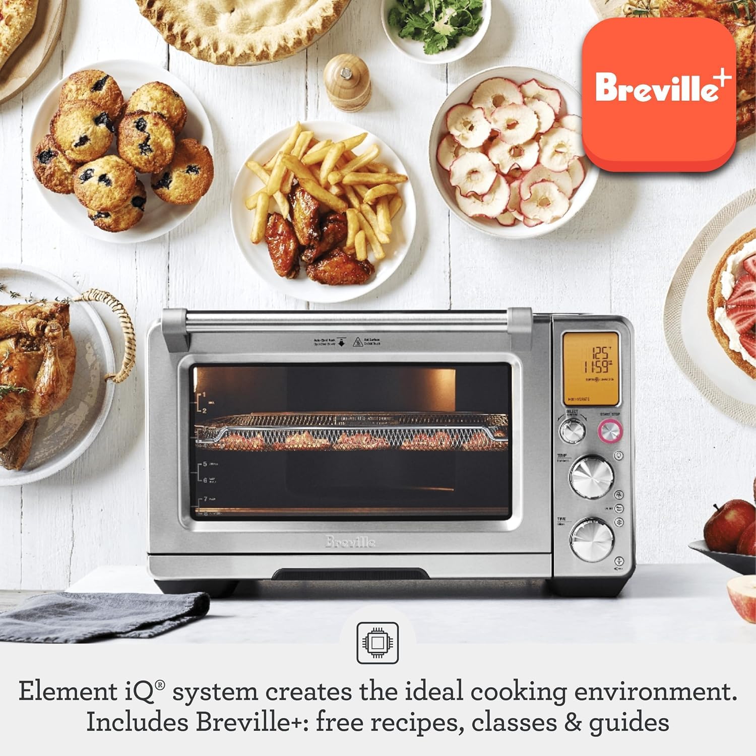 Breville BOV900BTR Smart Oven Air Fryer Pro, Black Truffle view 2