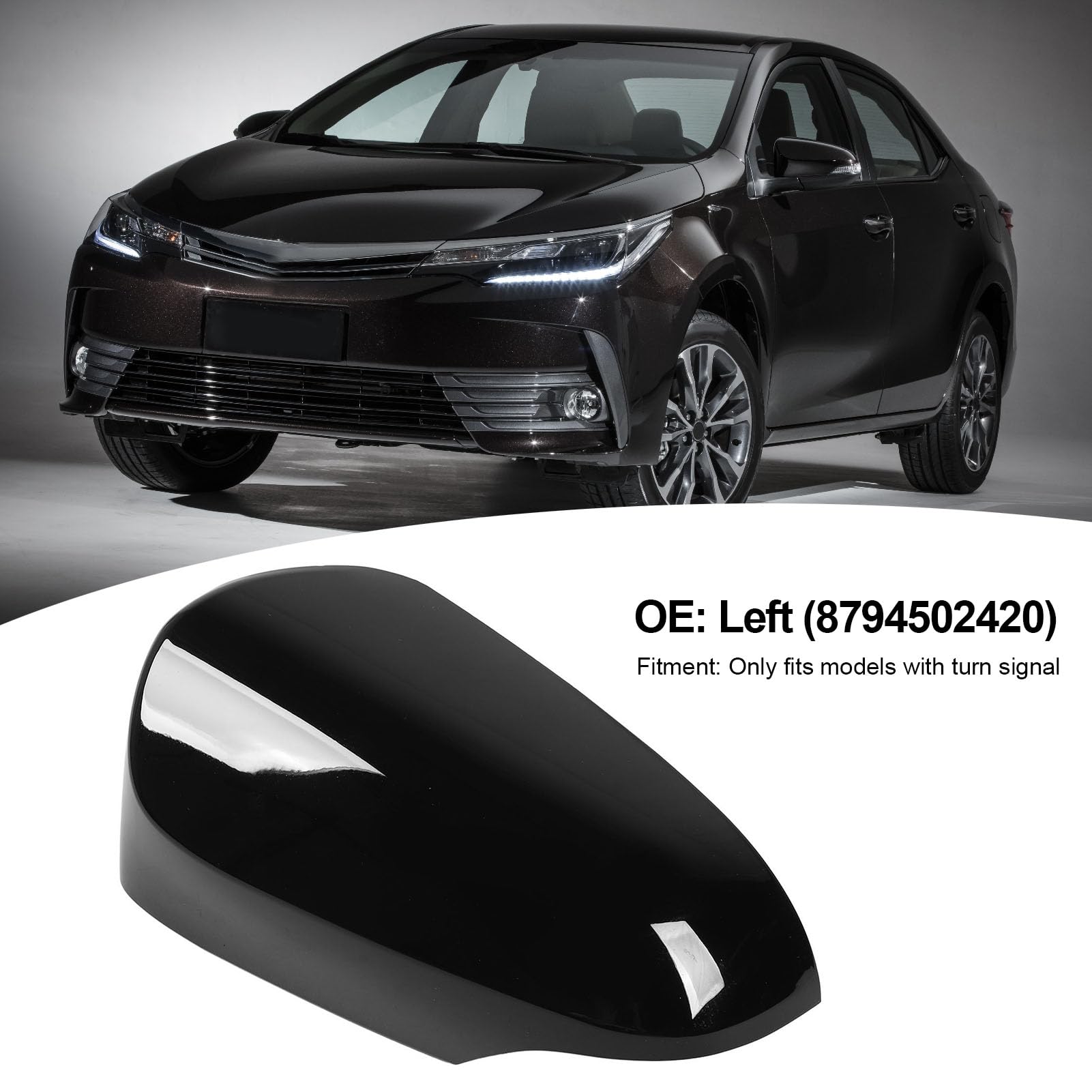 Wing Mirror Covers Car Rearview Mirror Cover For Toyota For Harrier 2014 2015 2016 2017 2018 2pcs ABS Chrome Accessories Car Rearview Mirror Cover Decoration Strip Trim (Color : Chrome Mirror 2