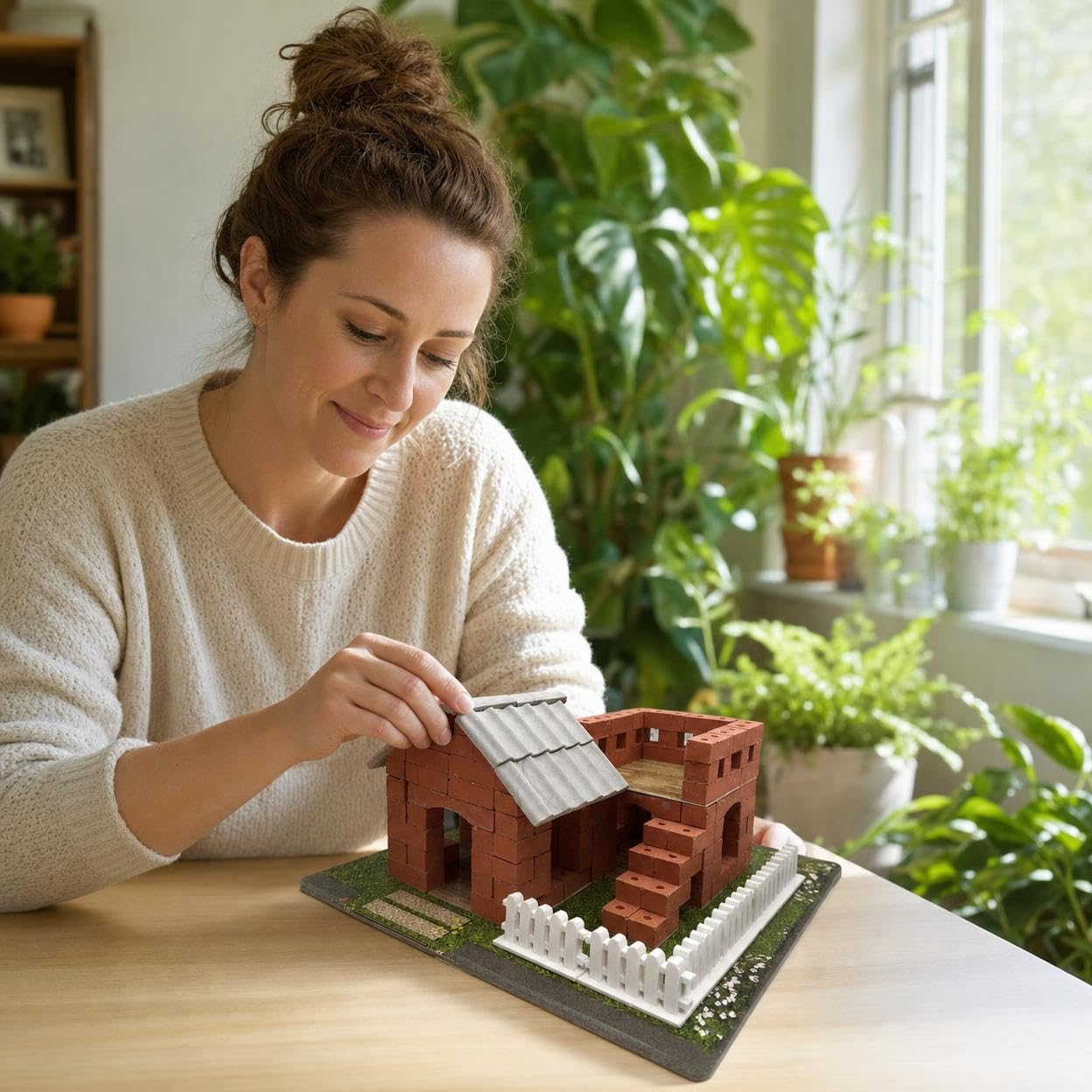 Amazon.co.jp: ミニチュア レンガ キット 子供向け DIY ミニチュア