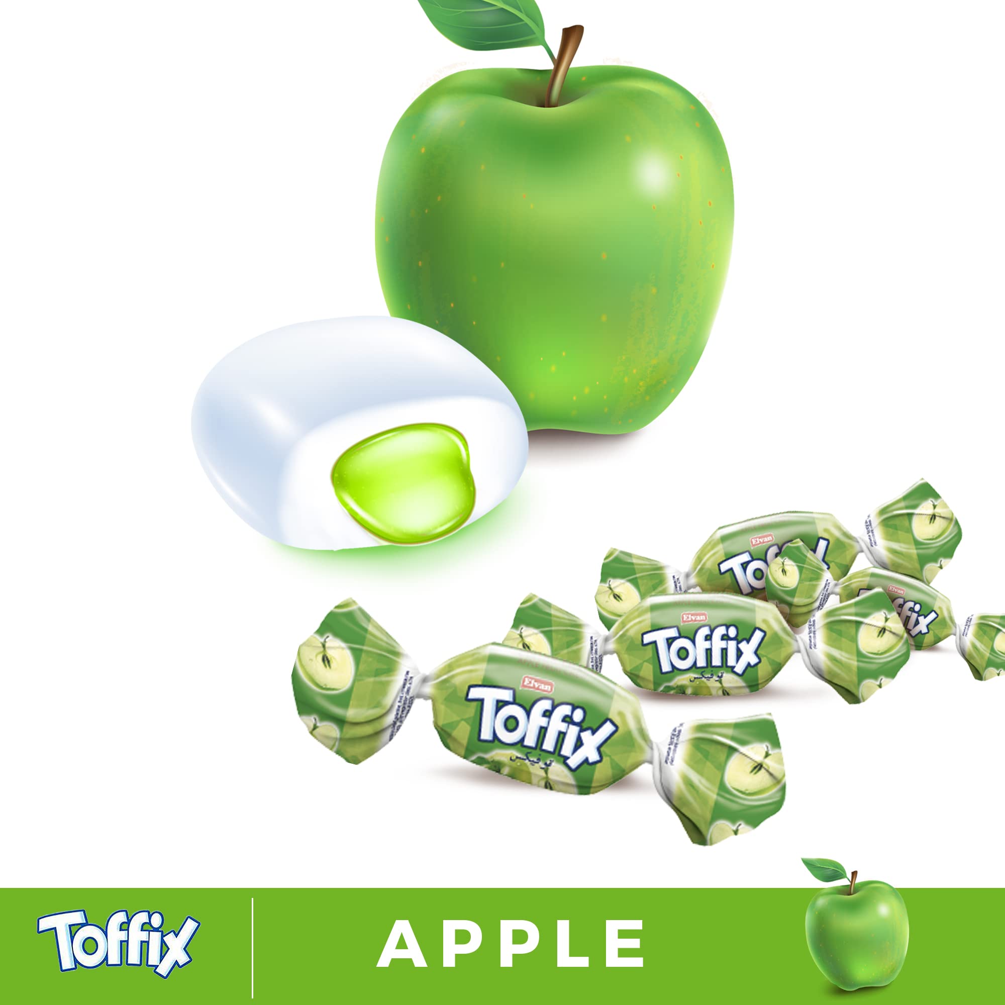 TOFFIX Fruit Chews Assorted Bulk Candy 250+ Pieces CenterFilled