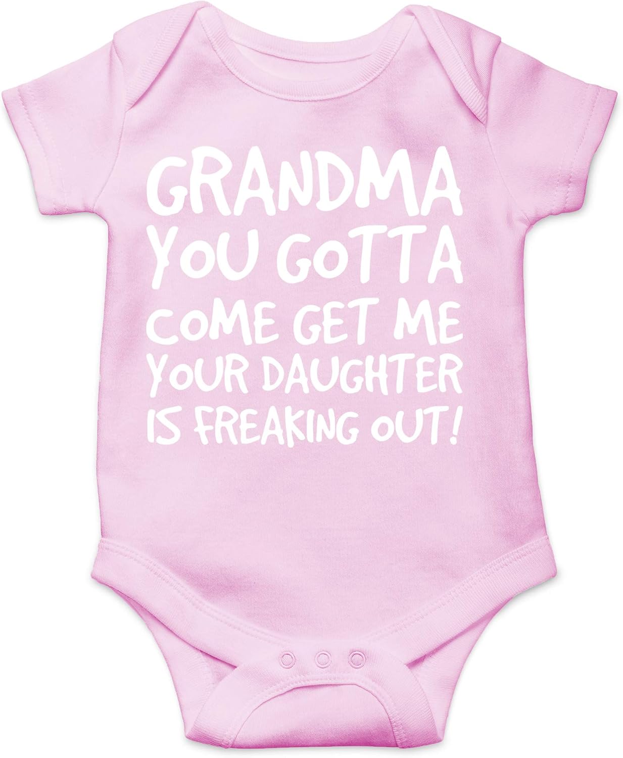 AW Fashions Grandma Come Get Me. Your Daughter Is Freaking Out Baby Bodysuit Newborn Clothes Cute Outfits