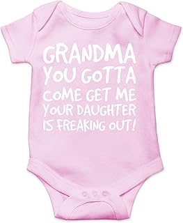 AW Fashions Grandma You Gotta Come Get Me. Your Daughter Is Freaking Out - Cute One-Piece Infant Baby Bodysuit