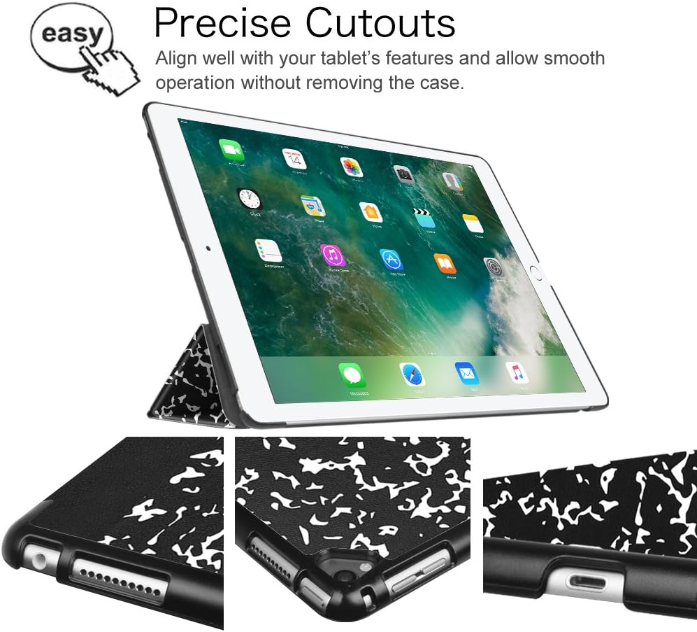 Fintie Case for iPad Pro 12.9 (2nd Gen) 2017 / iPad Pro 12.9 (1st Gen) 2015 - [SlimShell] Ultra Lightweight Standing Protective Cover with Auto Wake/Sleep, Composition Book Black - Image 5