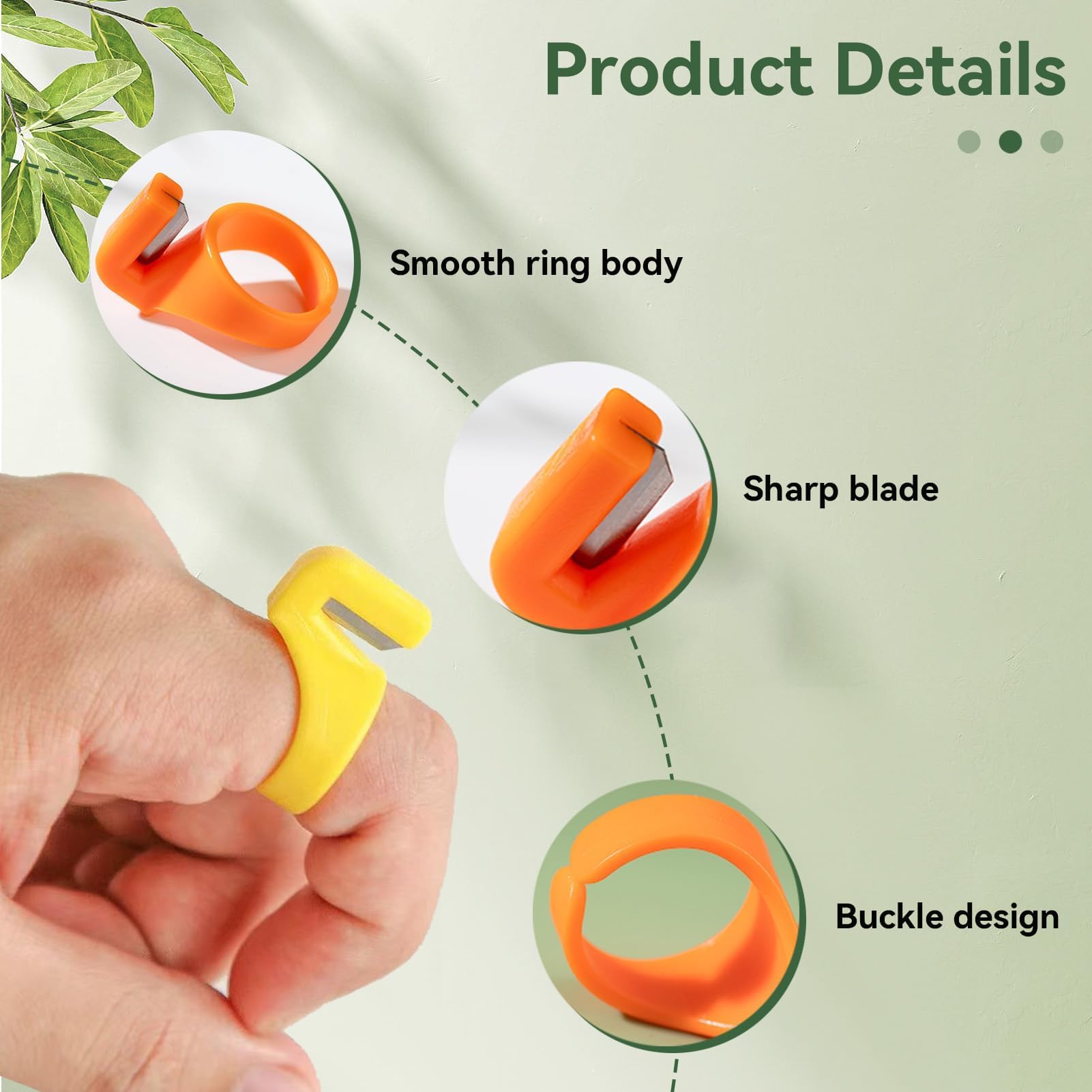 10 Pièces Coupe-anneau En Plastique Conception De Couteau