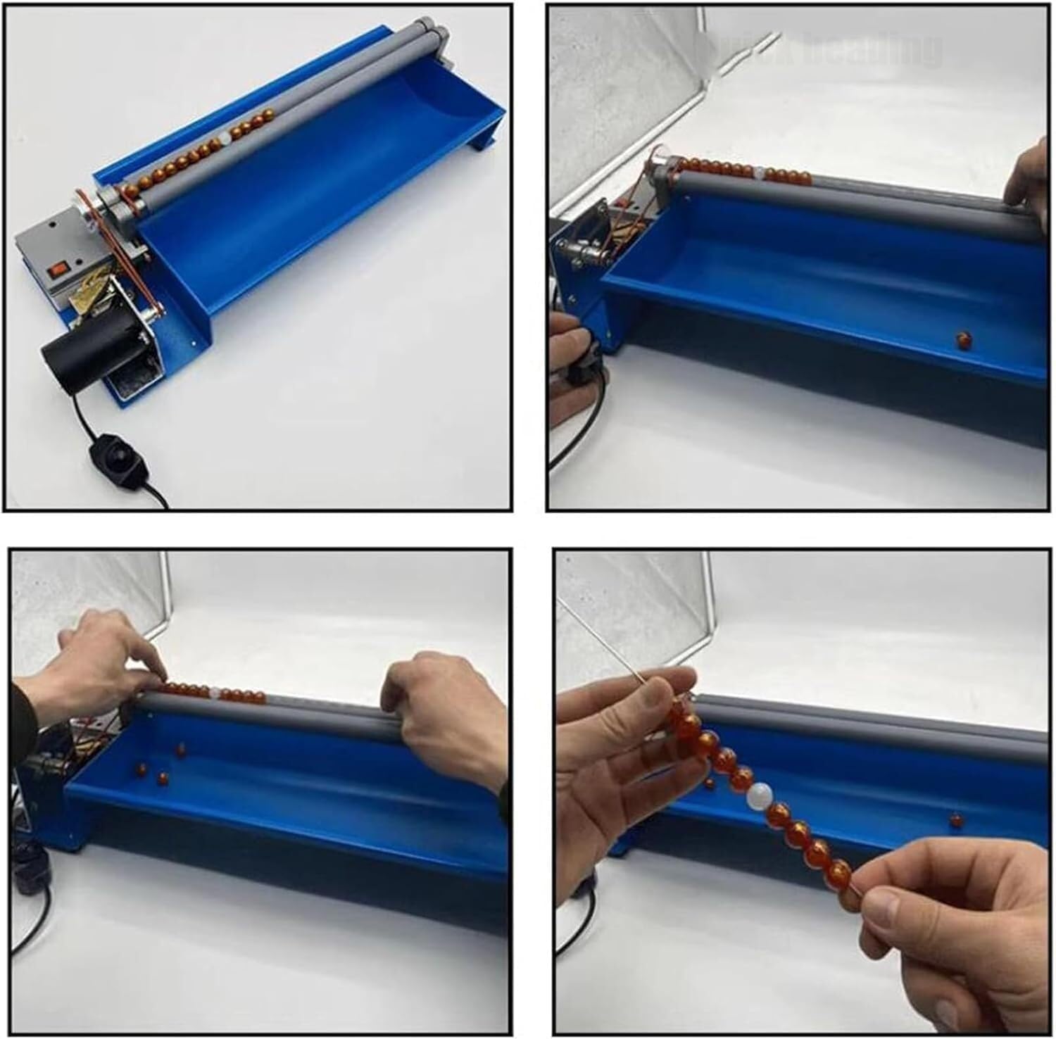 Electric Beading Machine, Multifunctional Bead String Machine,15W Semi-Automatic Beads Machine,3-10mm Bead Threading Range, for DIY, Necklace, Bracelet
