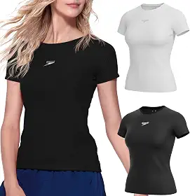 Kit 2 Camisetas Dry Fit Academia Esportiva Feminina Speedo