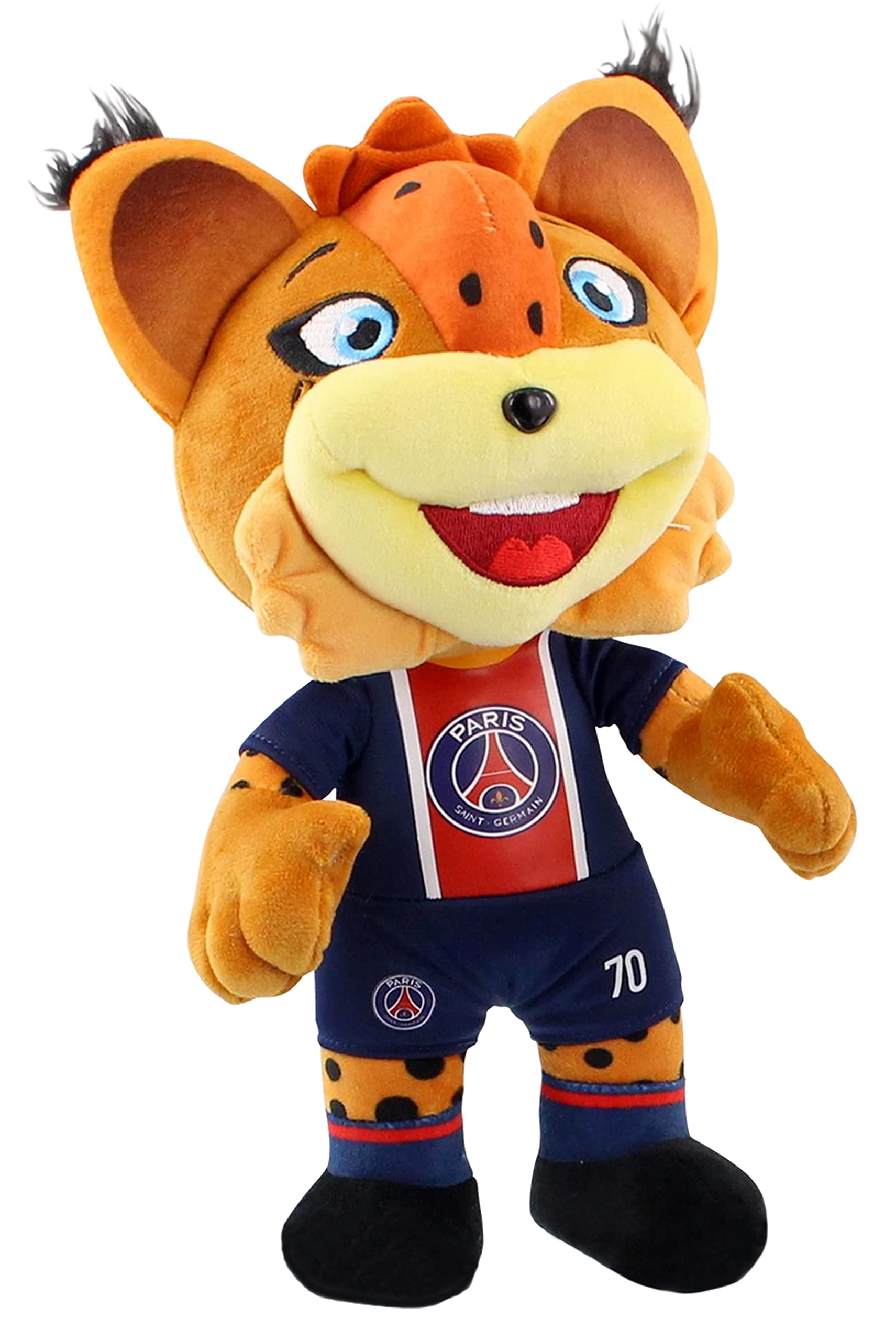 Poupluche Mascotte PSG Germain Le Lynx - Collection Officielle Paris Saint - Germain - 25 cm
