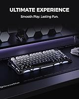 Vista 2 de GravaStar Mercury K1 75% Wireless Mechanical Gaming Keyboard, Aluminum Alloy, Gasket Compact Custom Keyboard Hot-Swap Socket, Linear Switches, RGB